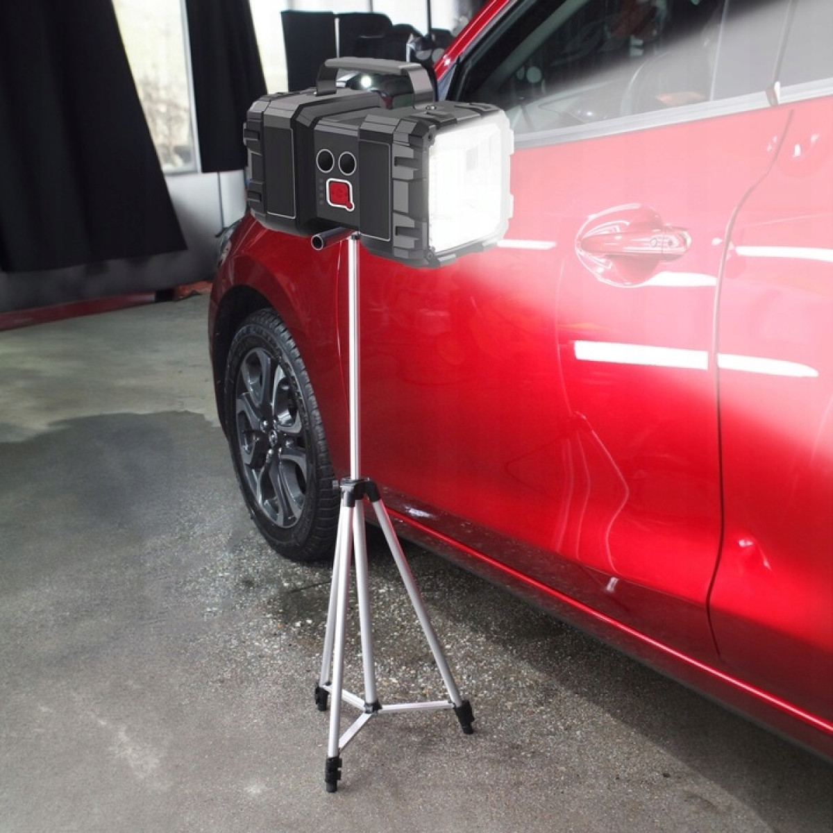 LATARKA LED AKUMULATOROWA BARDZO MOCNA SZPERACZ POWERBANK USB C DWUSTRONNA