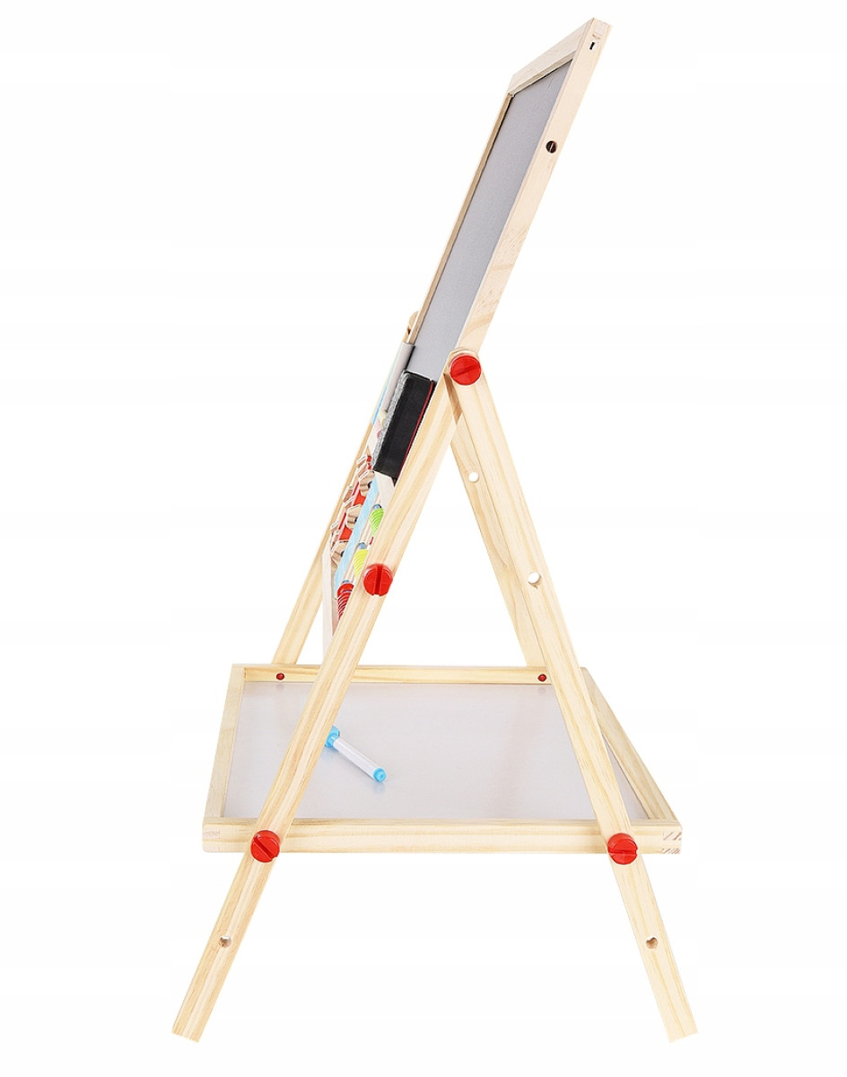 TABLICA MAGNETYCZNA KREDOWA 2W1 DWUSTRONNA DLA DZIECI SUCHOŚCIERALNA ZESTAW